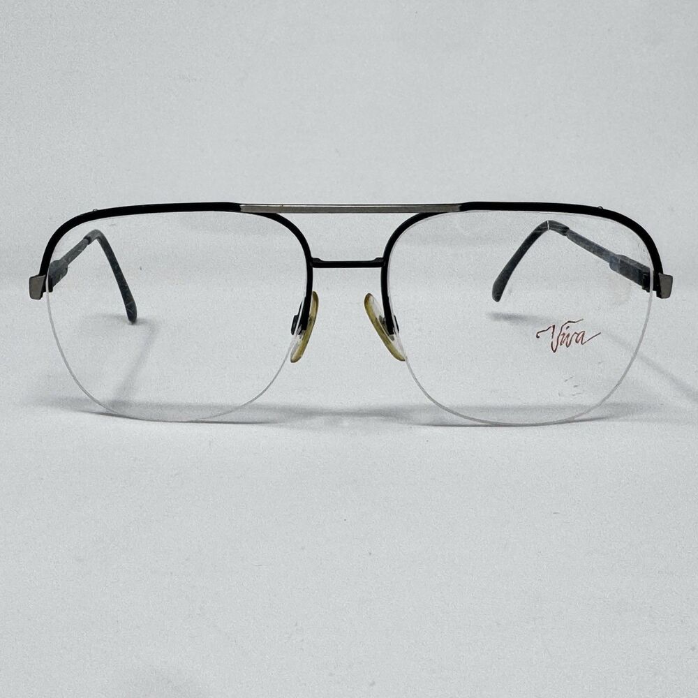 Vintage Viva Micro Flex 2002 R-F BK Eyeglass Frames 56-18 Italy New Old Stock